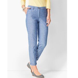 Talbots Girlfriend Chambray Chinos Size 16P NWT